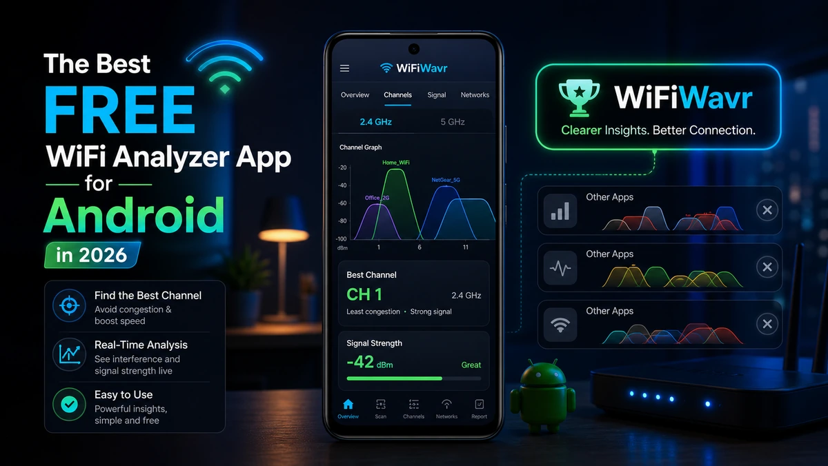 Comparing the best free WiFi analyzer apps for Android in 2026