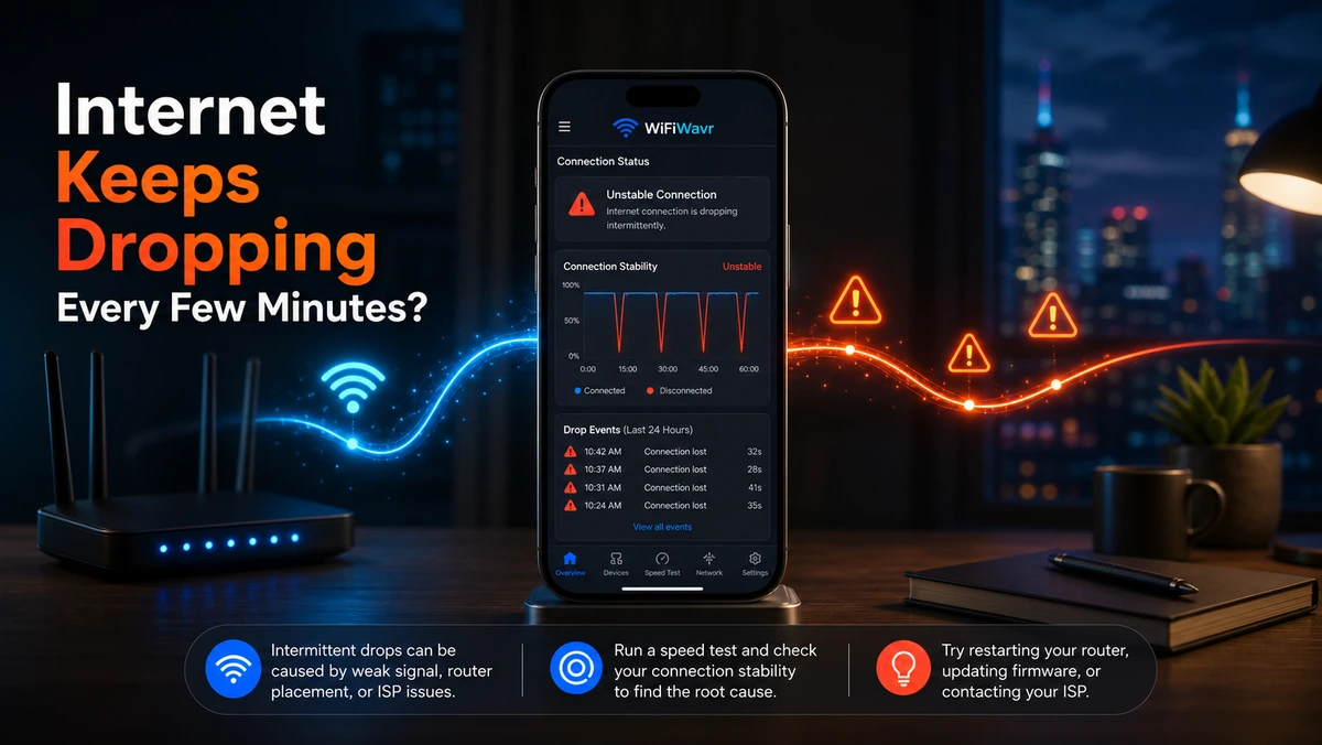 Logging an internet connection that drops every few minutes