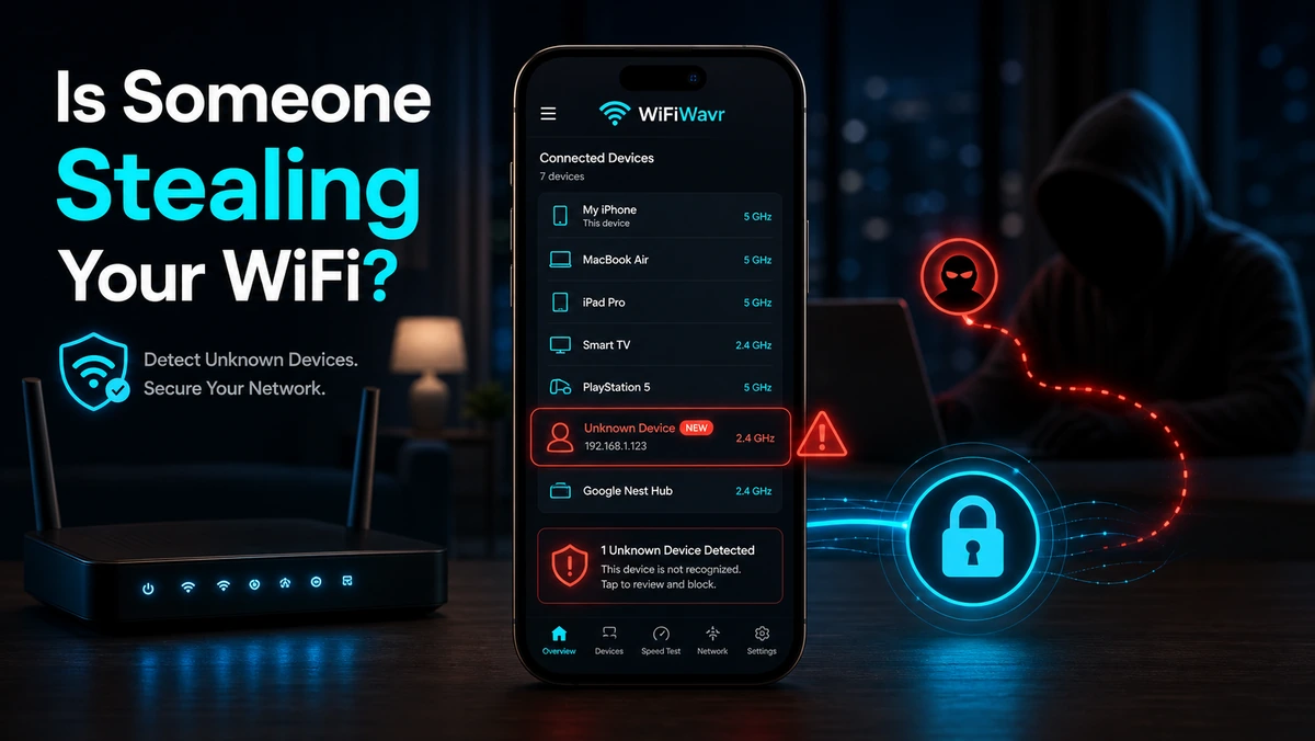 Checking for an unknown device stealing your home WiFi