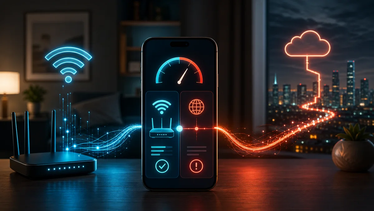 Comparing home router health against the ISP connection