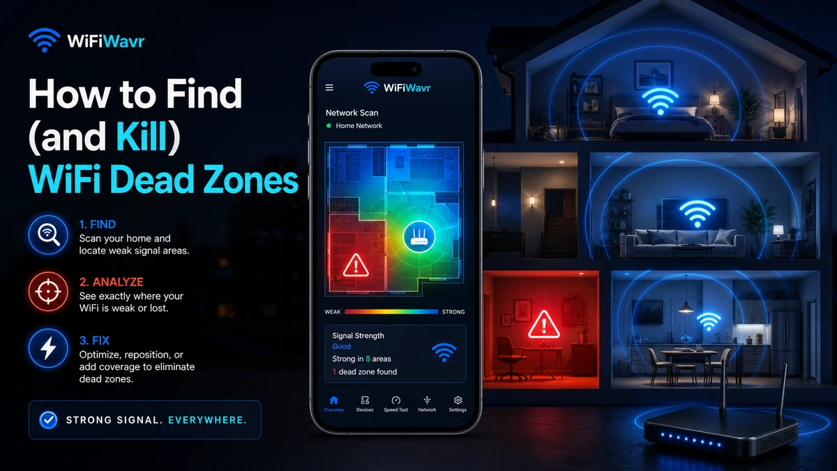 Finding the exact spot where a WiFi signal dies in a home